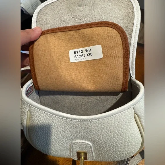 Vintage Dooney & Bourke Palomino White Leather Crossbody Bag – Rare Find - Picture 14 of 16